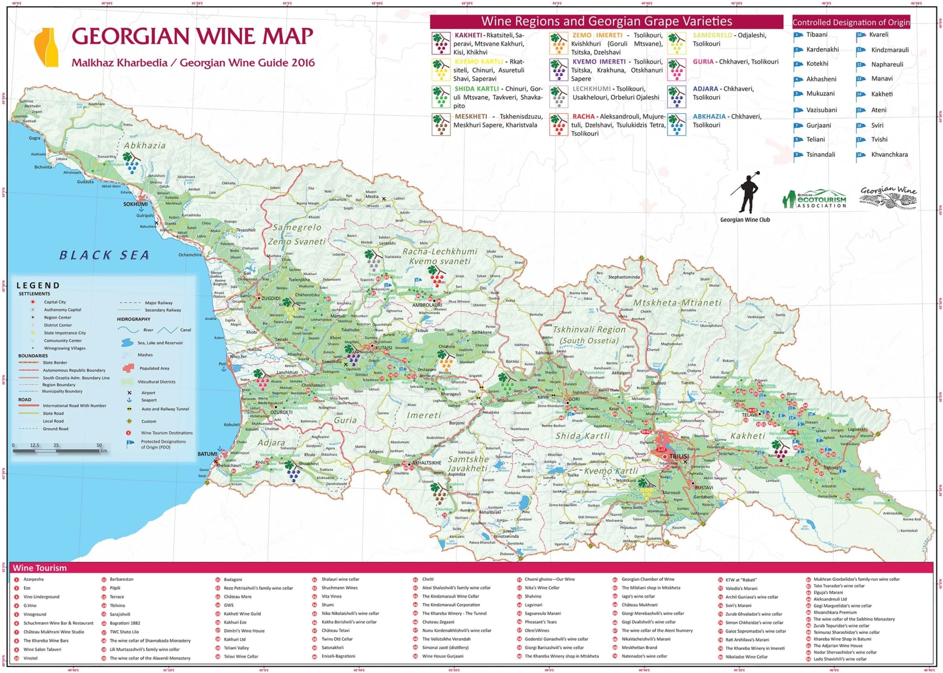 carte des vins géorgiens